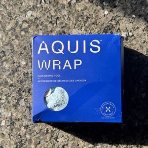 AQUIS Hair-Drying Wrap - light Blue hair drying wrap